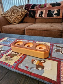 Rustic Three Place Candle Holder