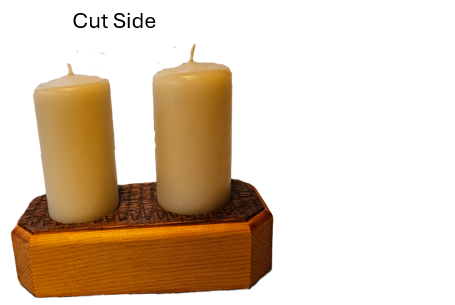 Rustic Two Place Candle Holder