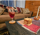 Rustic Cedar Wood Coaster Set