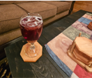 Rustic Cedar Wood Coaster Set
