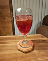 Rustic Cedar Wood Coaster Set