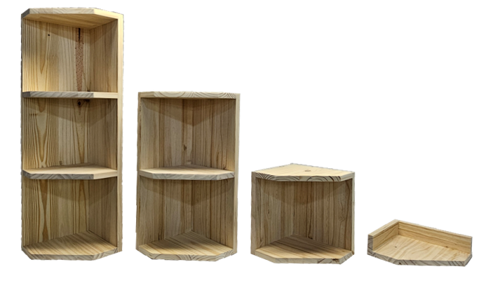 Corner Shelf – Four Shelf