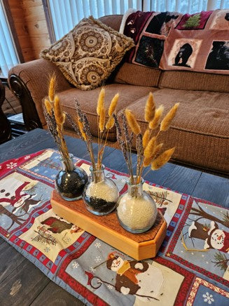 Rustic Three Place Candle Holder